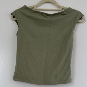 Reformation Olive Green Tank Top